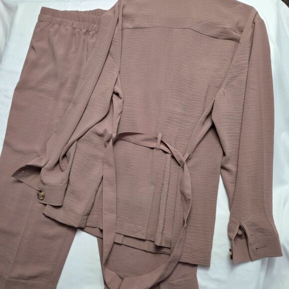 Utility Shacket & Pant Set | Chinos Stylish Khakis 2 Pieces SET XL - Picture 3 of 11